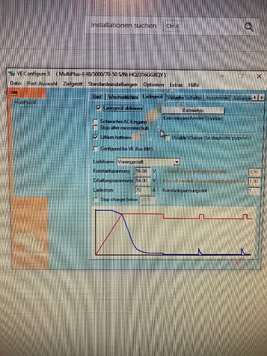 Ladeeinstellungen MultiPlus