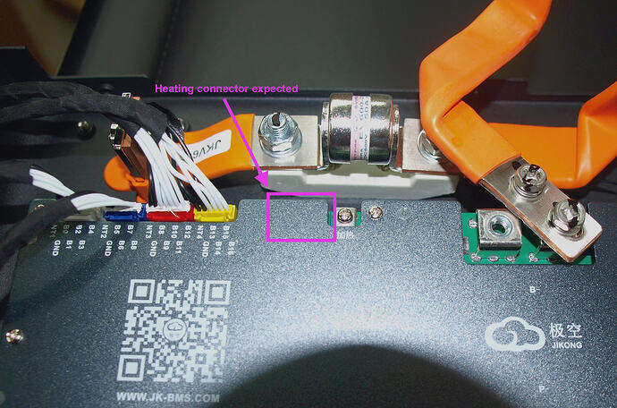 BMS without heating Pads Socket