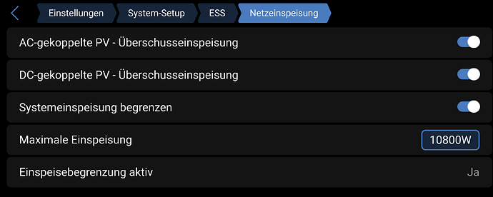 Einspeisunf und Einspeisegrenze