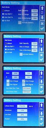 Deye 12k - Battery Setting