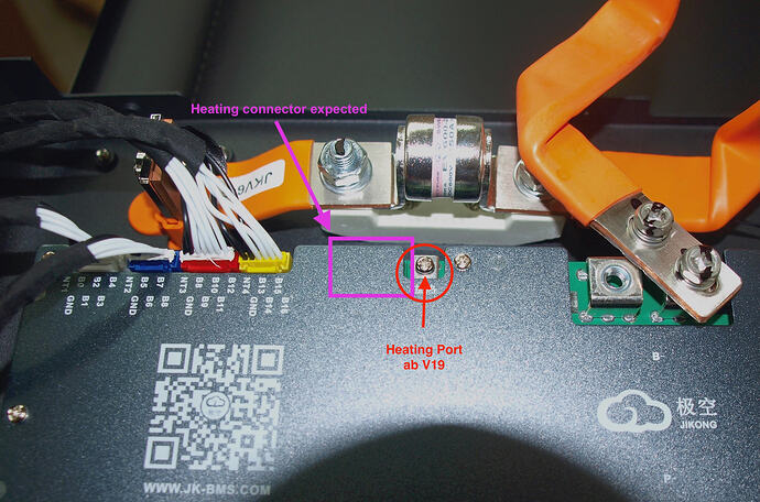 BMS without heating Pads Socket