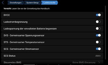 SCS nicht extern gesteuert