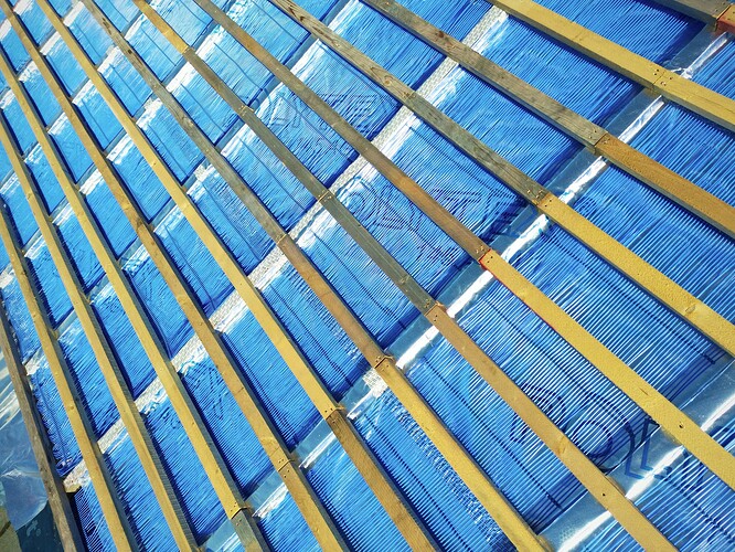 2 Rohrmatten verlegt