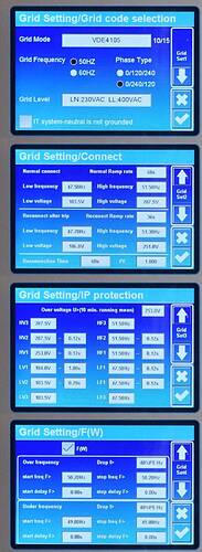 Deye 12k - Grid Setting 1