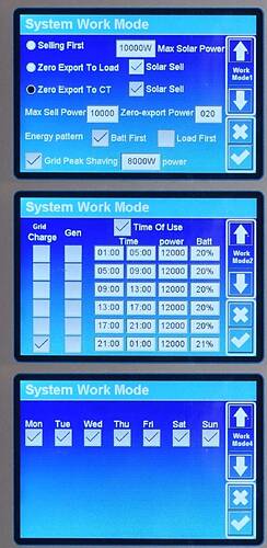Deye 12k - System Work Mode