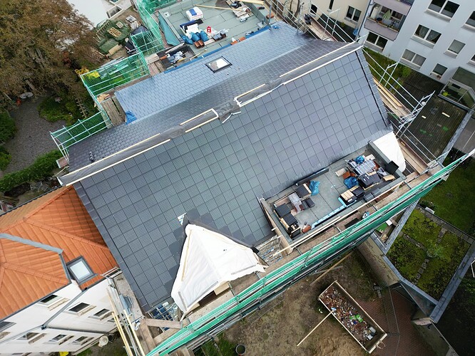 7 Dach PV verlegt