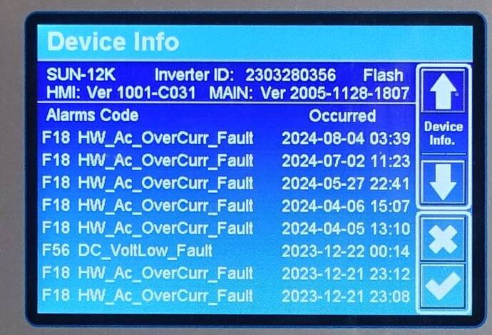Deye 12k - Device Info