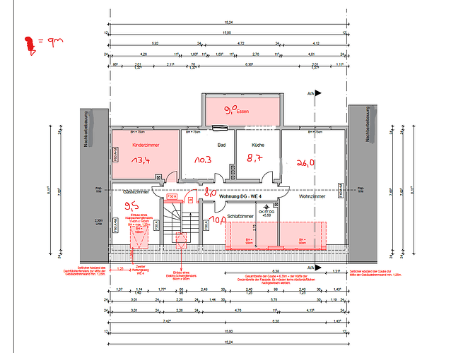 Grundriss Klimaeinbau
